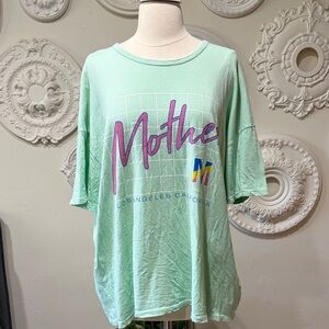 MOTHER Mint Graphic Short Sleeve Tee